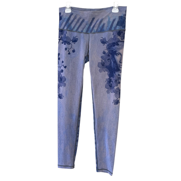 NIYAMA SOL x JLO I'm Real Women's Size XL Purple/Blue Roll Waist Y2K Leggings - Picture 10 of 10